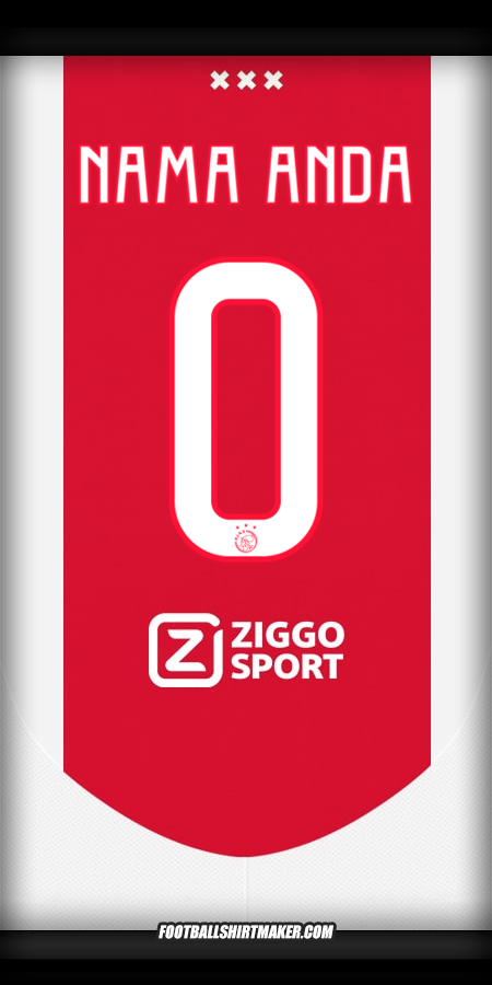 Jersey AFC Ajax 2024/2025 -  nama anda - 0