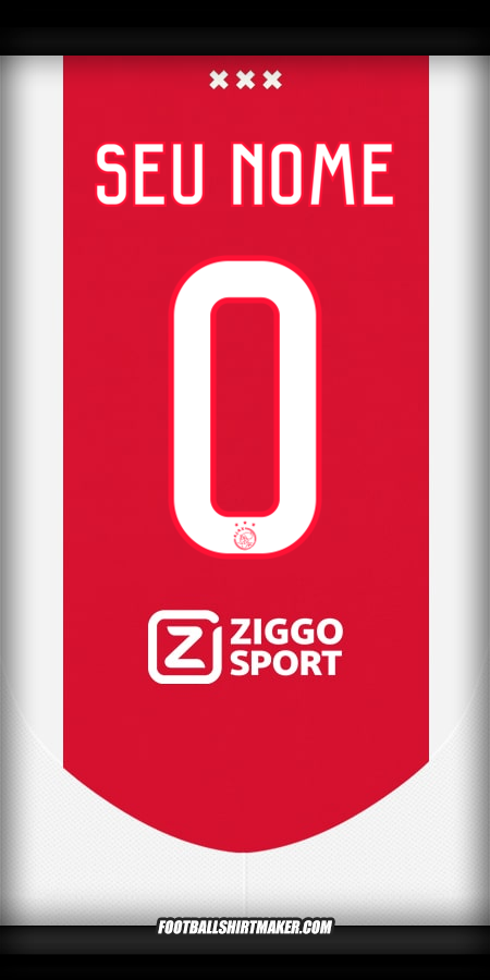 Camisa AFC Ajax 2024/2025 -  seu nome - 0