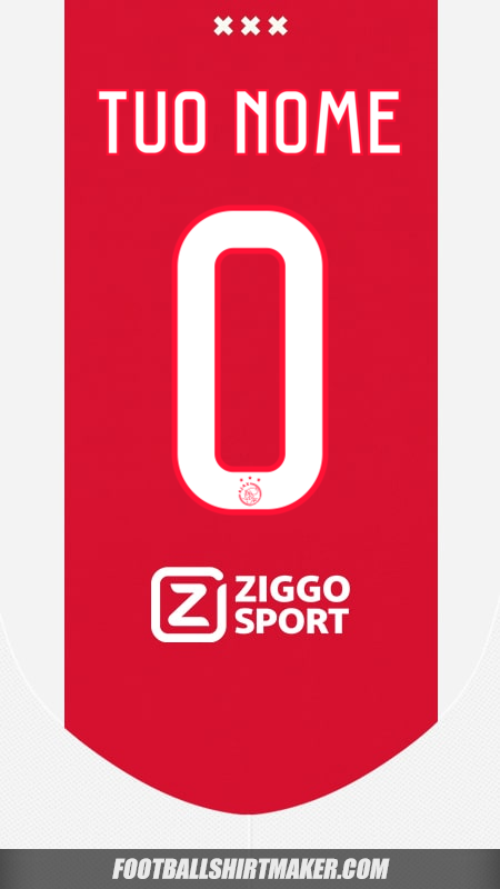 Maglia AFC Ajax 2024/2025 -  tuo nome - 0