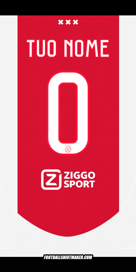 Maglia AFC Ajax 2024/2025 -  tuo nome - 0