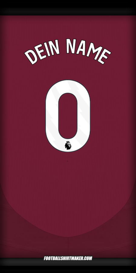 Trikot Aston Villa FC 2024/2025 -  dein name - 0