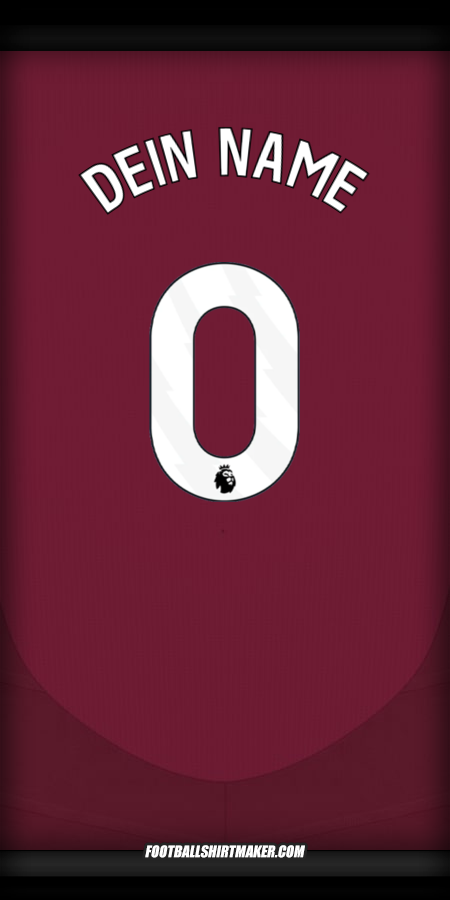Trikot Aston Villa FC 2024/2025 -  dein name - 0