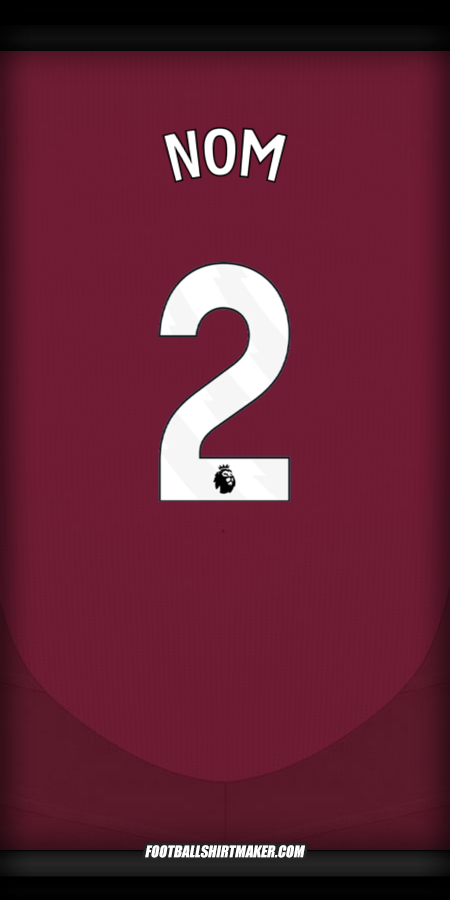 Maillot Aston Villa FC 2024/2025 -  nom - 2