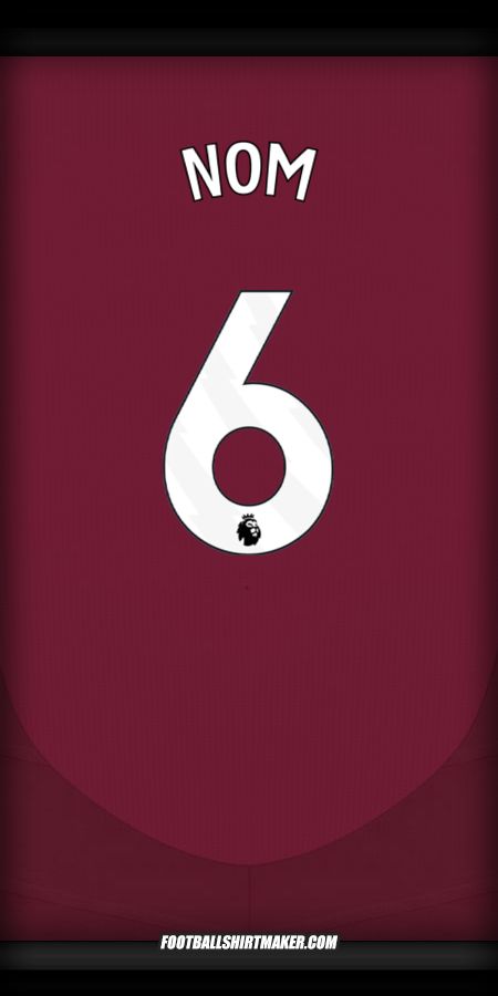 Maillot Aston Villa FC 2024/2025 -  nom - 6