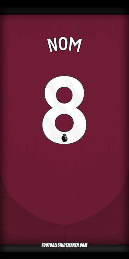 Maillot Aston Villa FC 2024/2025 -  nom - 8