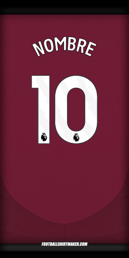 Jersey Aston Villa FC 2024/2025 -  nombre - 10
