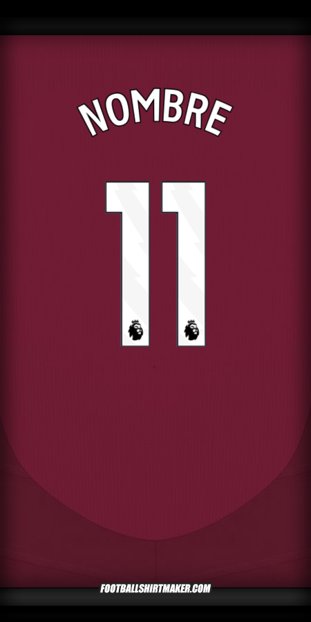 Camiseta Aston Villa FC 2024/2025 -  nombre - 11