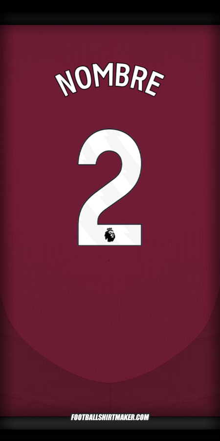 Camiseta Aston Villa FC 2024/2025 -  nombre - 2