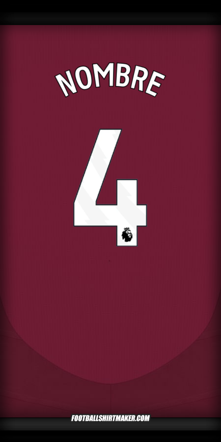Jersey Aston Villa FC 2024/2025 -  nombre - 4