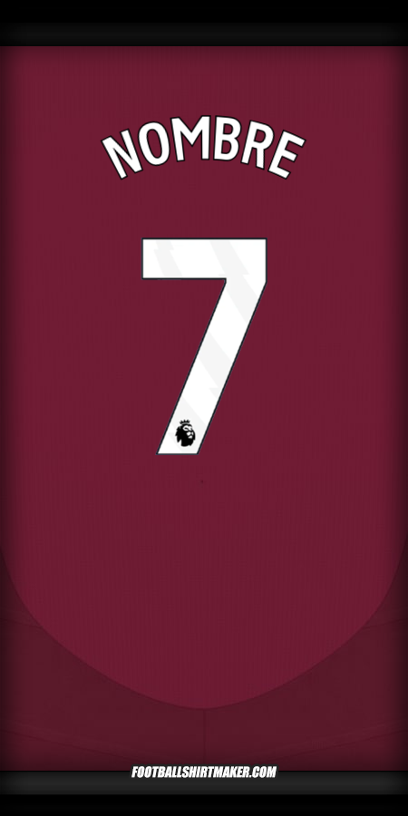 Jersey Aston Villa FC 2024/2025 -  nombre - 7