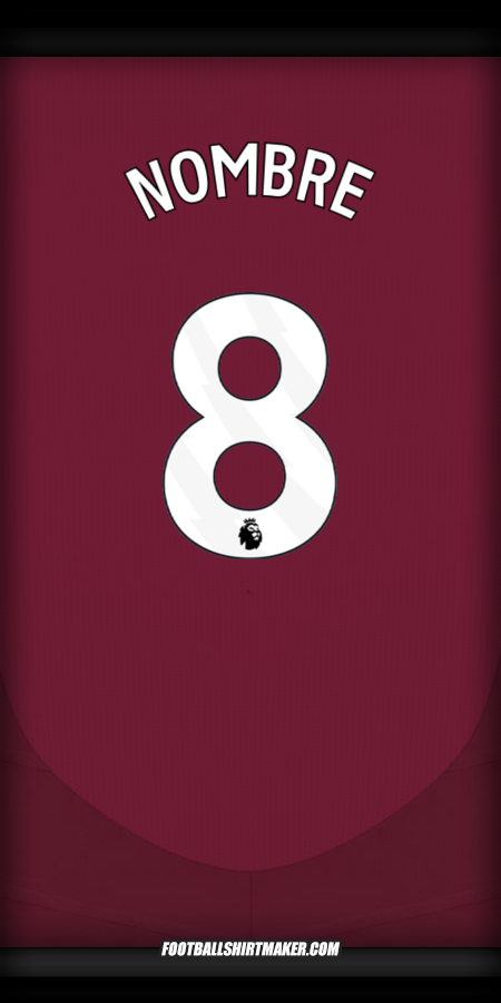 Jersey Aston Villa FC 2024/2025 -  nombre - 8