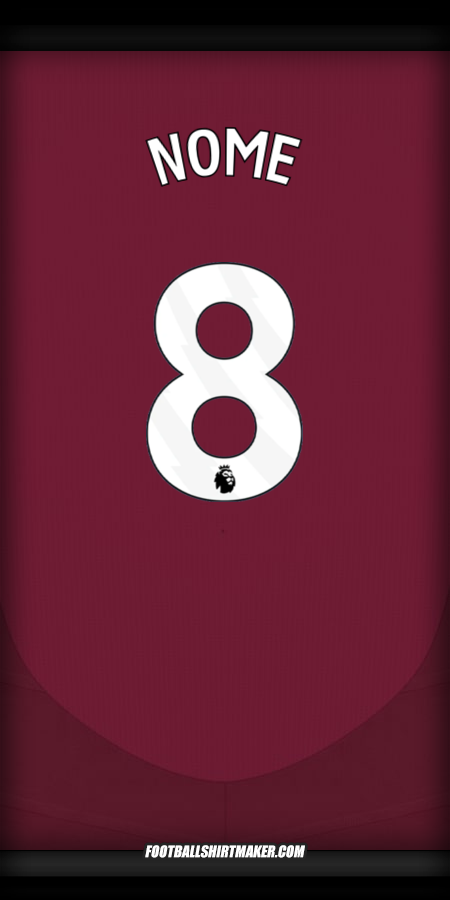 Camisa Aston Villa FC 2024/2025 -  nome - 8