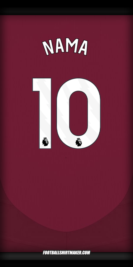 Jersey Aston Villa FC 2024/2025 -  nama - 10