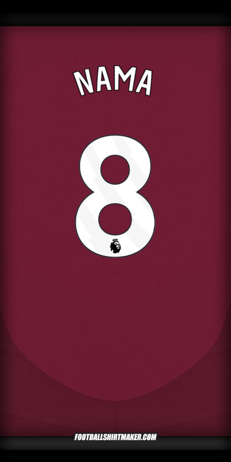 Jersey Aston Villa FC 2024/2025 -  nama - 8