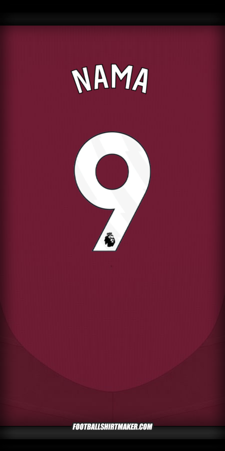 Jersey Aston Villa FC 2024/2025 -  nama - 9