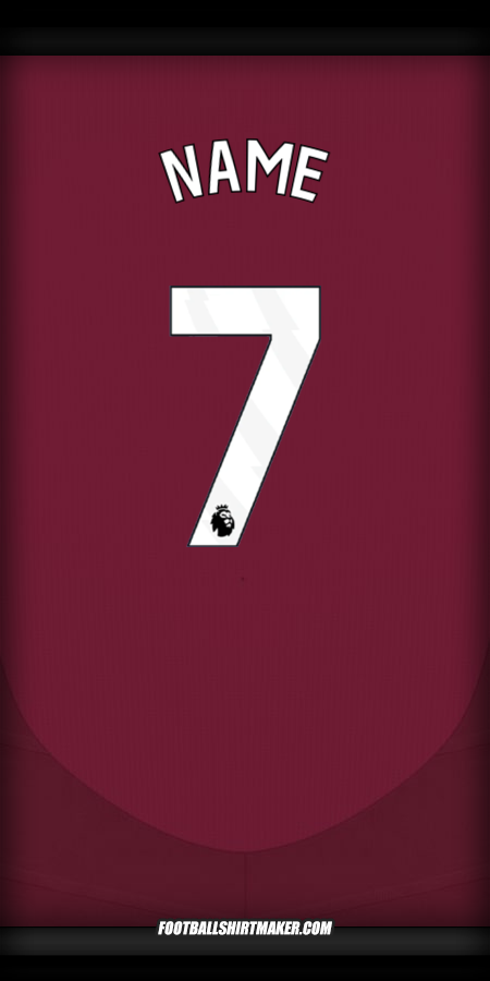Trikot Aston Villa FC 2024/2025 -  name - 7