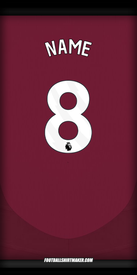 Shirt Aston Villa FC 2024/2025 -  name - 8