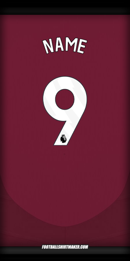 Trikot Aston Villa FC 2024/2025 -  name - 9