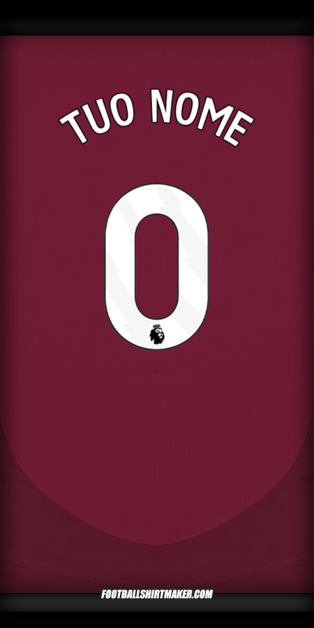 Maglia Aston Villa FC 2024/2025 -  tuo nome - 0