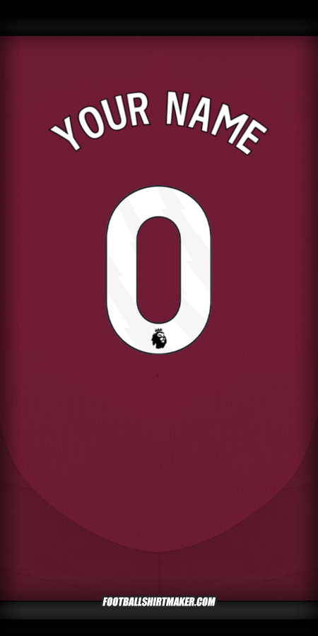 Jersey Aston Villa FC 2024/2025 -  your name - 0
