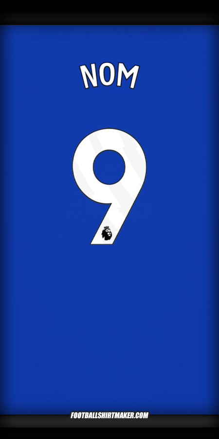 Maillot Everton FC 2024/2025 -  nom - 9