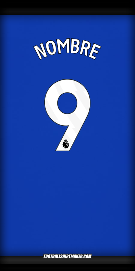 Jersey Everton FC 2024/2025 -  nombre - 9
