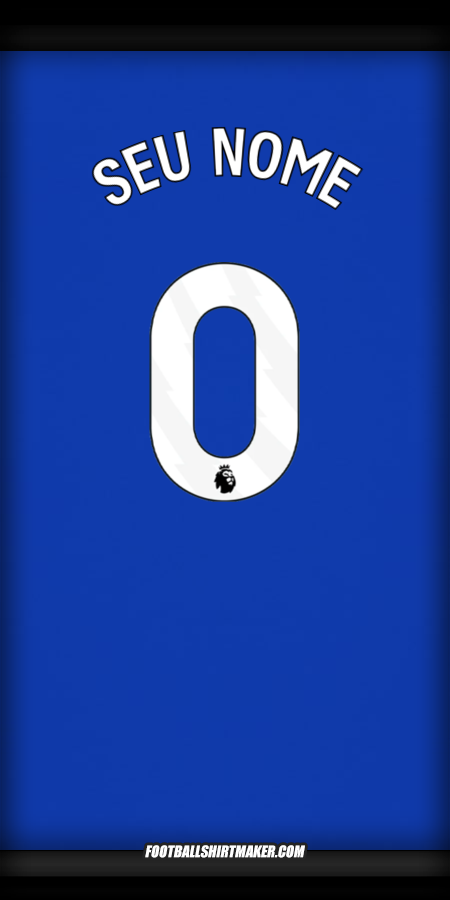 Camisa Everton FC 2024/2025 -  seu nome - 0
