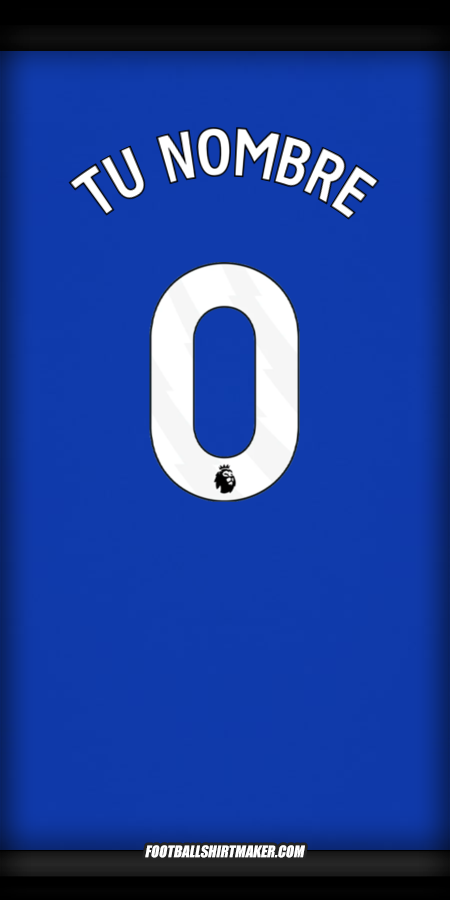 Camiseta Everton FC 2024/2025 -  tu nombre - 0