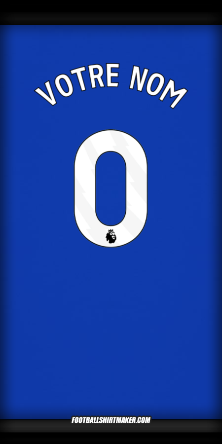 Maillot Everton FC 2024/2025 -  votre nom - 0