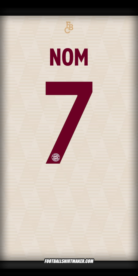 Maillot FC Bayern Munchen UCL 2024/2025 -  nom - 7