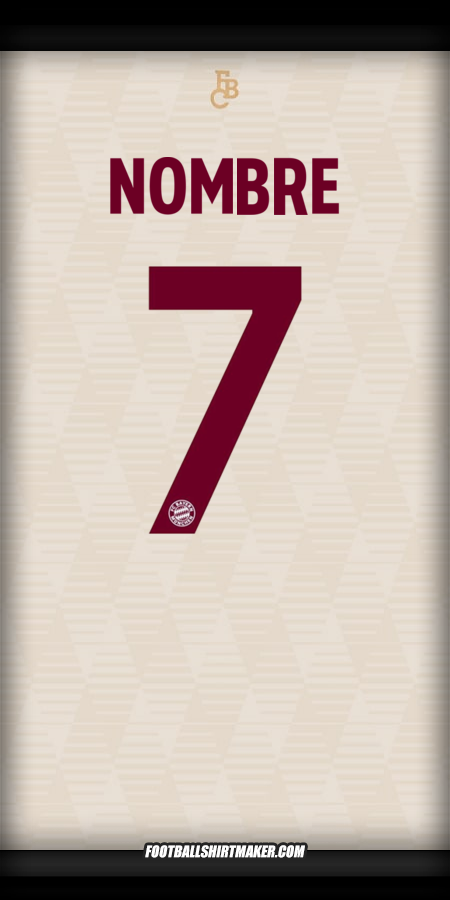 Jersey FC Bayern Munchen UCL 2024/2025 -  nombre - 7