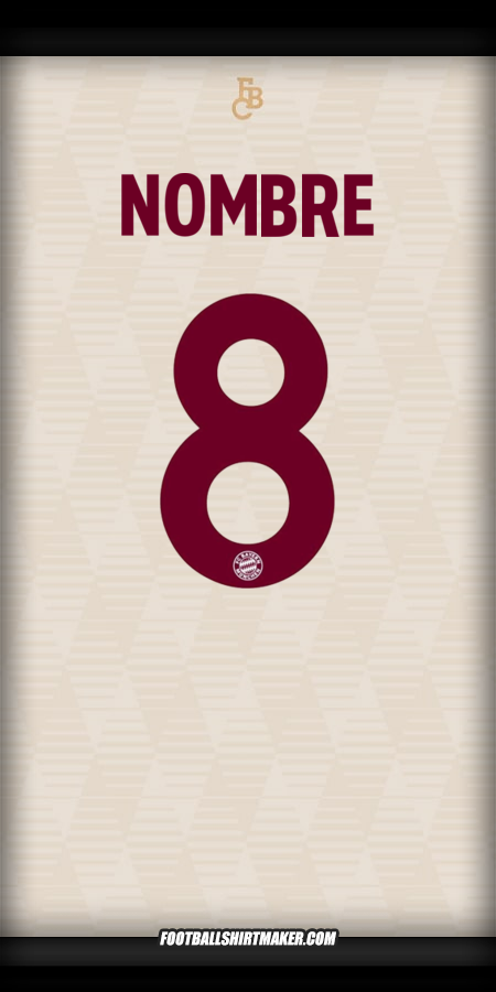 Camiseta FC Bayern Munchen UCL 2024/2025 -  nombre - 8