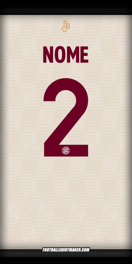 Camisola FC Bayern Munchen UCL 2024/2025 -  nome - 2