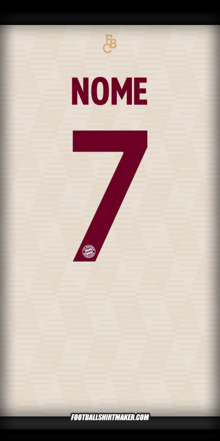 Camisola FC Bayern Munchen UCL 2024/2025 -  nome - 7