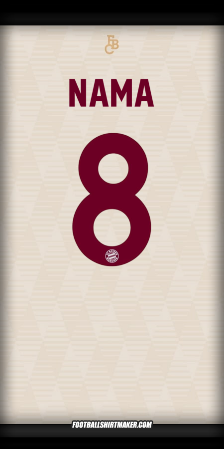 Jersey FC Bayern Munchen UCL 2024/2025 -  nama - 8