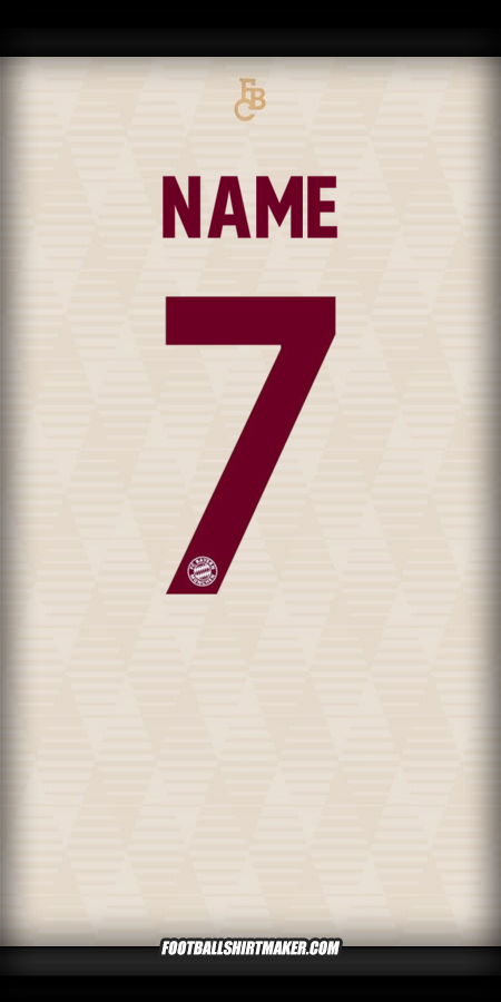 Jersey FC Bayern Munchen UCL 2024/2025 -  name - 7