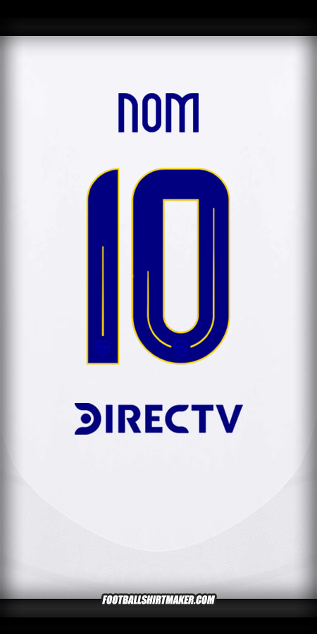Maillot Boca Juniors 2024/2025 Extérieur -  nom - 10