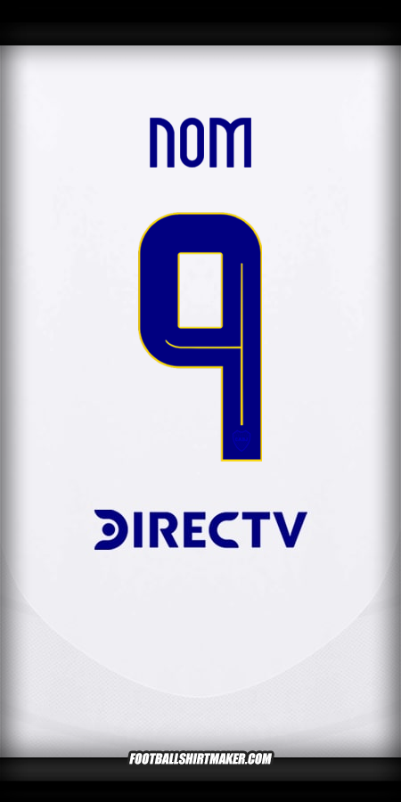 Maillot Boca Juniors 2024/2025 Extérieur -  nom - 9