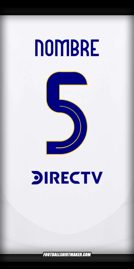 Jersey Boca Juniors 2024/2025 Visita -  nombre - 5