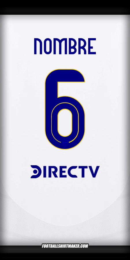 Jersey Boca Juniors 2024/2025 Visita -  nombre - 6