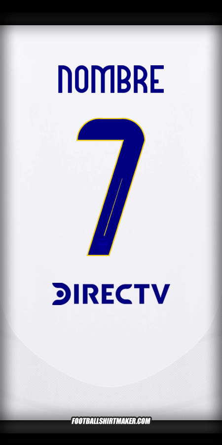 Jersey Boca Juniors 2024/2025 Visita -  nombre - 7
