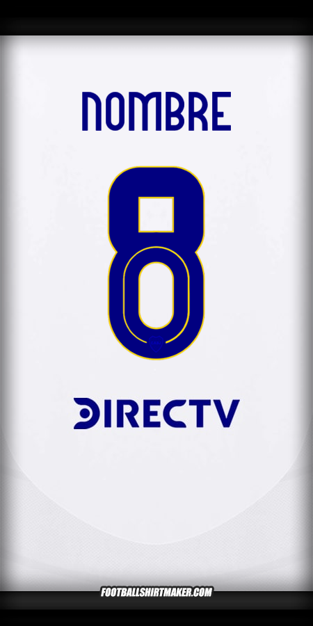 Jersey Boca Juniors 2024/2025 Visita -  nombre - 8