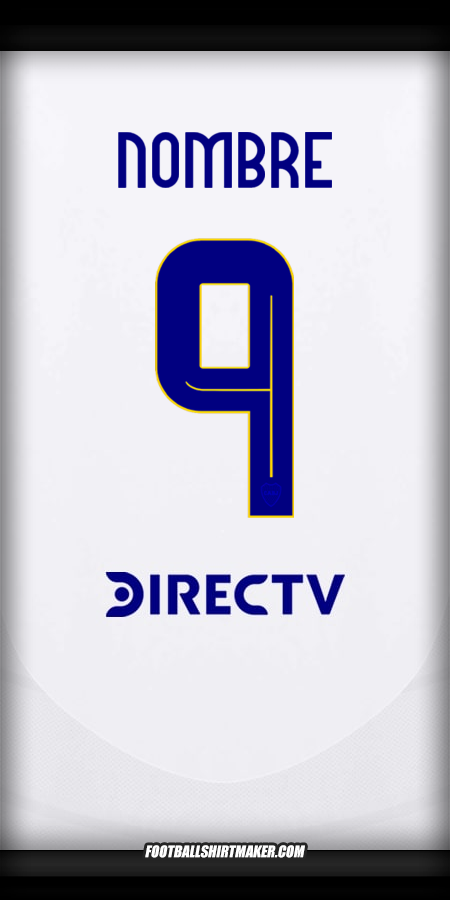 Jersey Boca Juniors 2024/2025 Visita -  nombre - 9