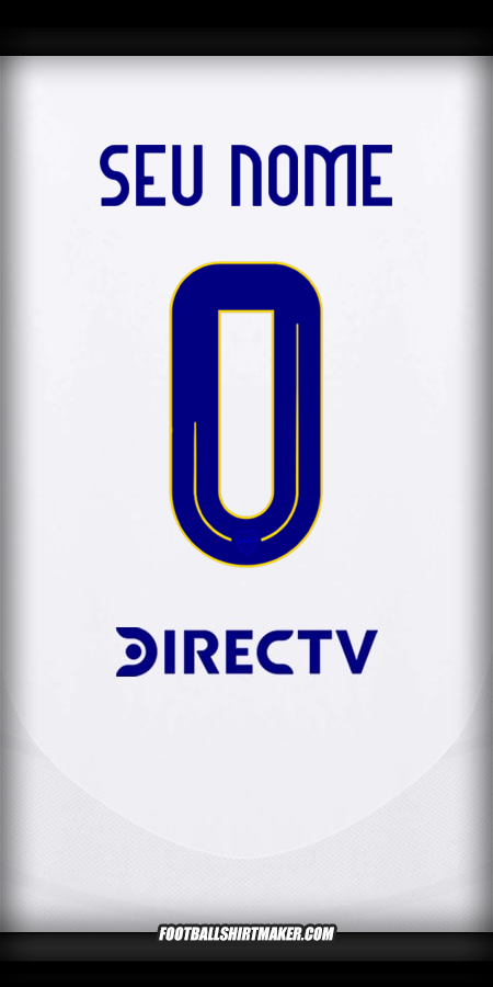 Camisa Boca Juniors 2024/2025 Alternativa -  seu nome - 0