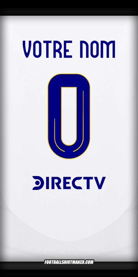 Maillot Boca Juniors 2024/2025 Extérieur -  votre nom - 0