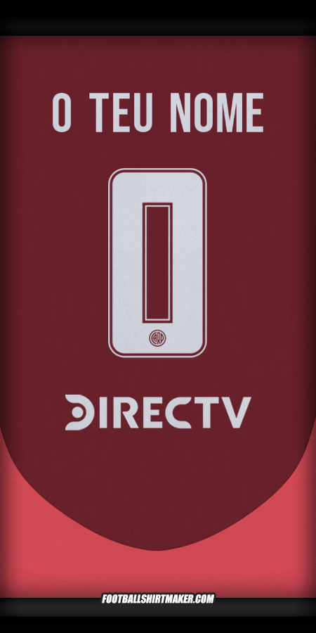 Camisola River Plate 2024/2025 Alternativa -  o teu nome - 0