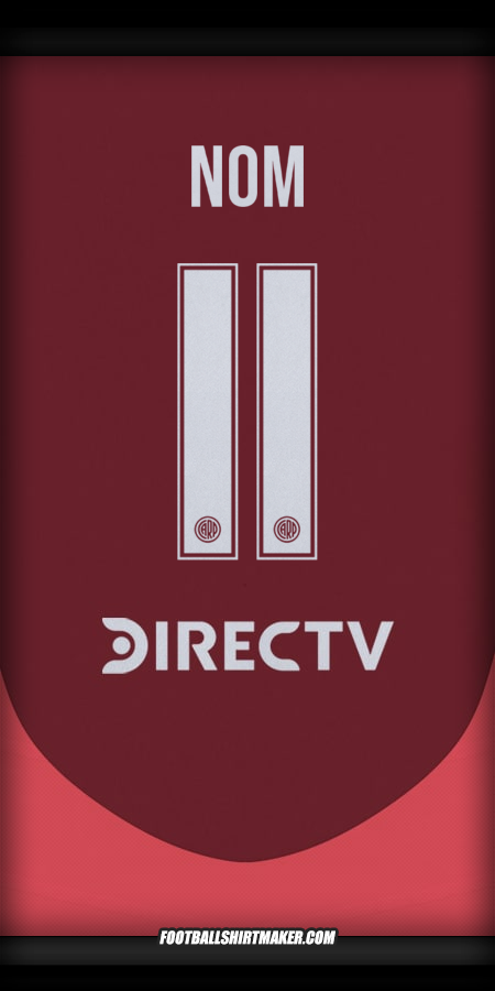 Maillot River Plate 2024/2025 Extérieur -  nom - 11