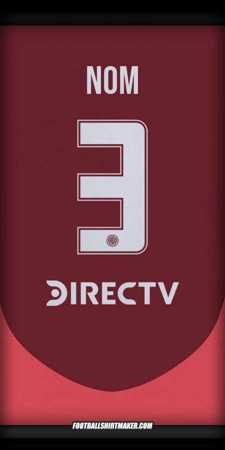 Maillot River Plate 2024/2025 Extérieur -  nom - 3