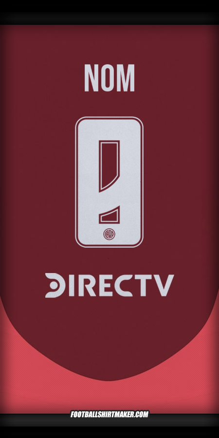 Maillot River Plate 2024/2025 Extérieur -  nom - 8