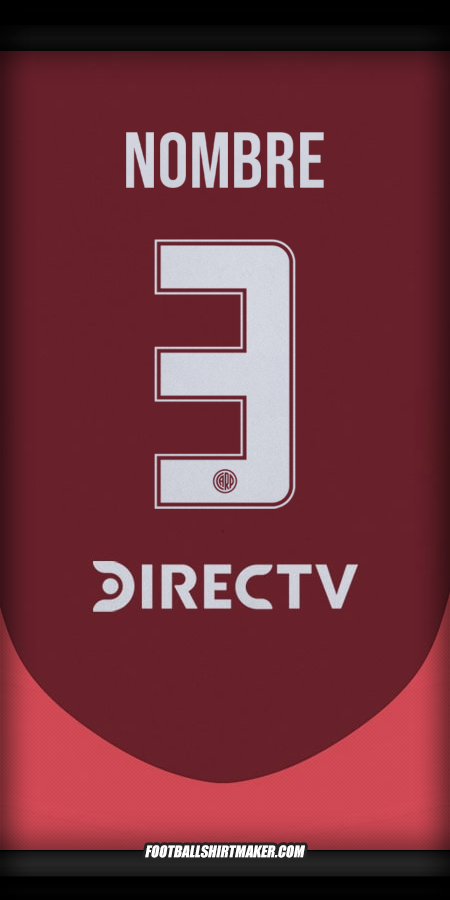 Jersey River Plate 2024/2025 Visita -  nombre - 3